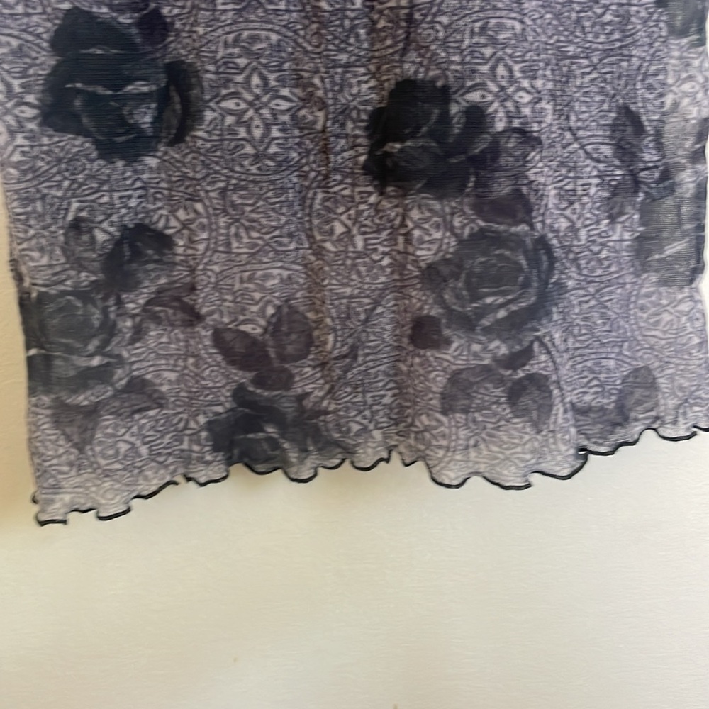 Bebe Black Floral Midi Dress - Picture 3 of 7